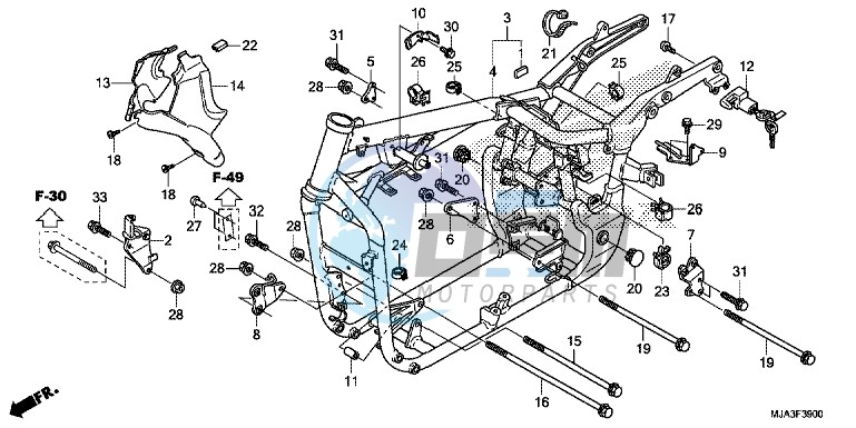 FRAME BODY (VT750C/C2S/CA/CS)