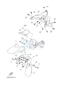 YP125R X-MAX125 X-MAX (2DM9 2DM9) drawing FENDER