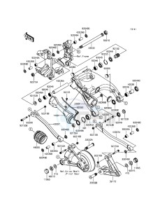 1400GTR ABS ZG1400EFF FR GB XX (EU ME A(FRICA) drawing Swingarm