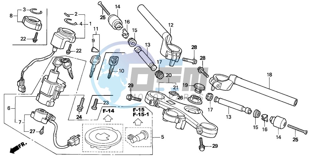 HANDLE PIPE/TOP BRIDGE