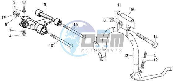 Central Stand - Swinging arm