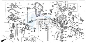 TRX450ER drawing CARBURETOR (TRX450R6,7,8/ER6,7,8)