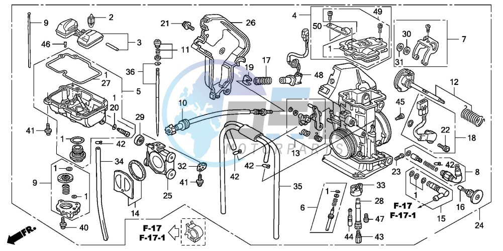 CARBURETOR (TRX450R6,7,8/ER6,7,8)