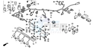 CBR900RR FIRE BLADE drawing WIRE HARNESS