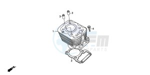 CG125M drawing CYLINDER