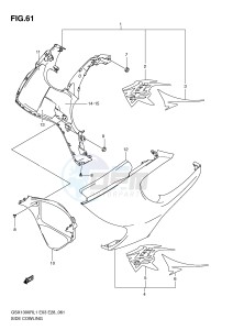 GSX1300R (E3-E28) Hayabusa drawing SIDE COWLING