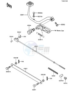 ZL 600 A [ZL600 ELIMINATOR] (A1-A2) drawing BRAKE PEDAL_TORQUE LINK