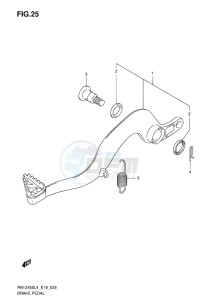 RM-Z450 EU drawing BRAKE PEDAL