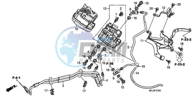 FRONT VALVE UNIT (CBR600RA)