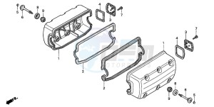 GL1500C F6C drawing CYLINDER HEAD COVER