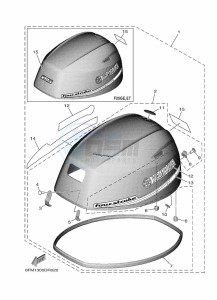 F25GMHS drawing TOP-COWLING