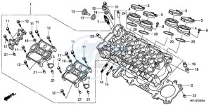 CBR1000RR9 UK - (E / MK) drawing CYLINDER HEAD