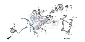 CB1000R9 Europe Direct - (ED) drawing HEADLIGHT