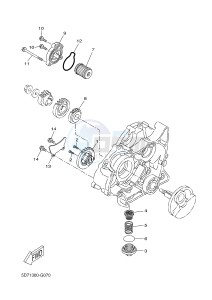 YZF-R125 R125 (5D7J 5D7J 5D7J) drawing OIL PUMP