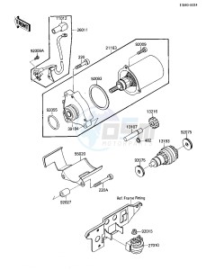 KLF 110 B [MOJAVE 110E] (B1-B2) [MOJAVE 110E] drawing STARTER MOTOR