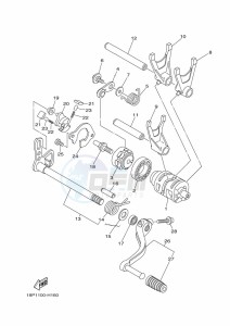 YFZ450R YFZ45YSSK (BW2L) drawing SHIFT CAM & FORK