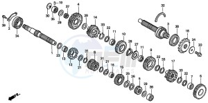 CBF600SA drawing TRANSMISSION