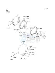 VN 800 A [VULCAN 800] (A10-A11) [VULCAN 800] drawing HEADLIGHT-- S- -