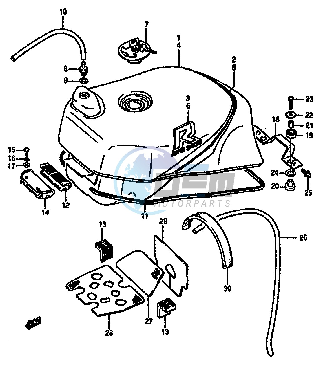 FUEL TANK (MODEL F G)