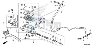 VFR1200XLE CrossTourer 2ED drawing CLUTCH MASTER CYLINDER