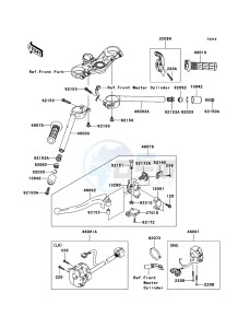 NINJA_ZX-6R ZX600P7F FR GB XX (EU ME A(FRICA) drawing Handlebar