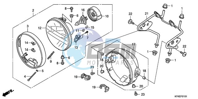 HEADLIGHT (VTR250-U)