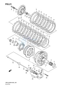 GSX1400 (E2) drawing CLUTCH