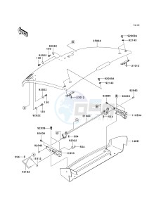 KAF 400 C [MULE 610 4X4 HARDWOODS GREEN HD] (C6F-C9F) C8F drawing FENDERS