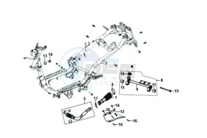 FIDDLE II 125 drawing FRAME / ENGINE MOUNT