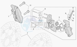 MGS-01 1200 Corsa Corsa drawing Front brake caliper