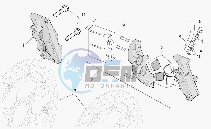 Front brake caliper