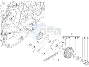 Liberty 200 4t Sport e3 drawing Driving pulley