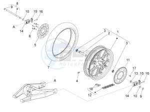 RS4 125 4T (AU, CA, EU, HK, J, RU, S, USA) drawing Rear wheel