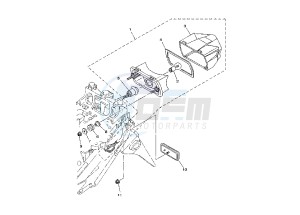 TDM A 900 drawing TAILLIGHT