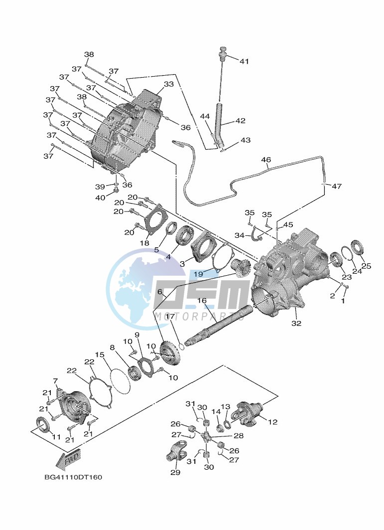 MIDDLE DRIVE GEAR