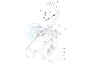 SPRINT 150 4T 3V IE ABS E3 (NAFTA) drawing Silencer