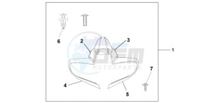 ST13009 Europe Direct - (ED / MME) drawing MIRROR DEFLECTOR