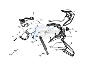 JET 4 50cc drawing TAIL LIGHT - REAR SUSPENSION