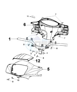 Tweet 125 VX drawing HANDLEBAR ROD