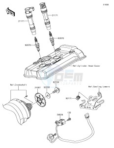 NINJA 650 EX650KJFA XX (EU ME A(FRICA) drawing Cylinder Head