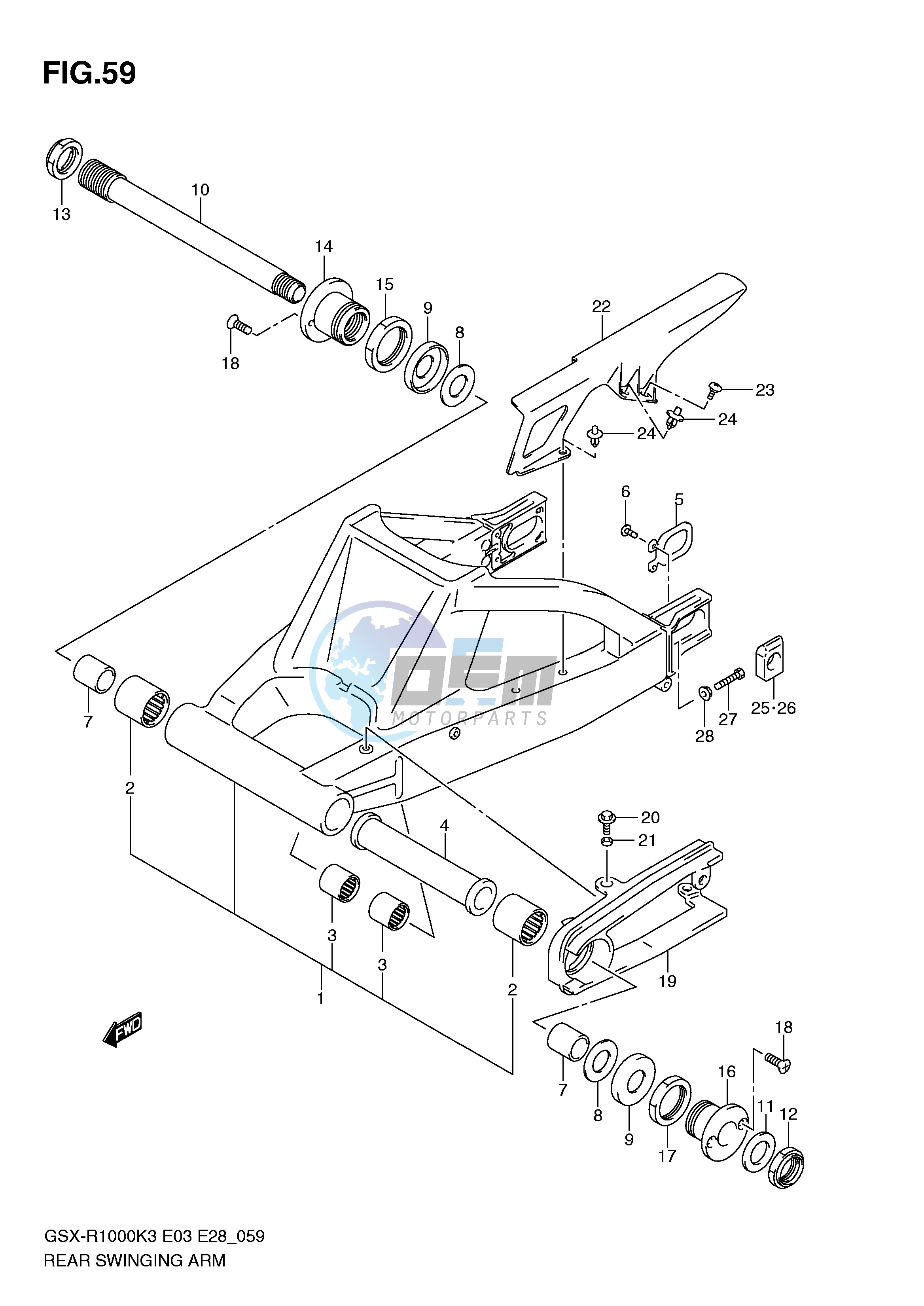 REAR SWINGING ARM