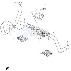 GSX-R600 (E2) drawing 2ND AIR