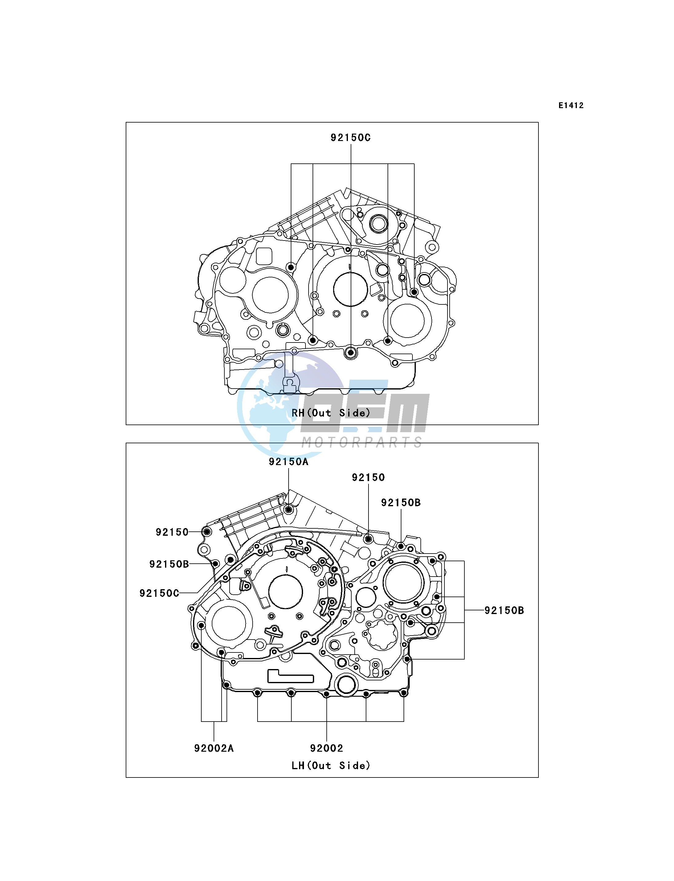 CRANKCASE BOLT PATTERN