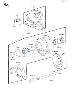 KZ 305 B [LTD] (B2-B3) [LTD] drawing FRONT WHEEL