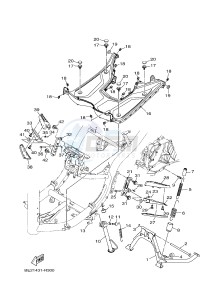 MWS150-A (BB81) drawing STAND & FOOTREST