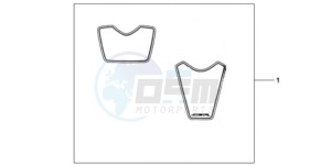 CBR1000RA9 France - (F / ABS CMF HRC MKH MME) drawing RACING STICKERS