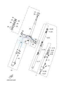 YP125R X-MAX125 X-MAX (2DM5 2DM5) drawing STEERING