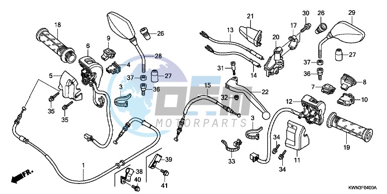 HANDLE LEVER/SWITCH/CABLE