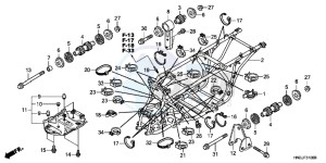 TRX500FPAC drawing FRAME BODY