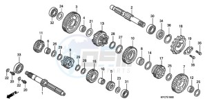 XL125VA EU / CMF - (EU / CMF) drawing TRANSMISSION